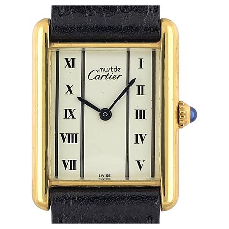 cartier must de vermeil gold
